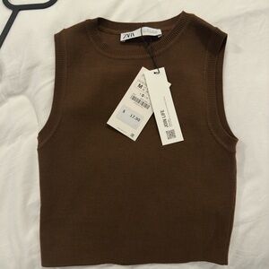 Zara brown top small